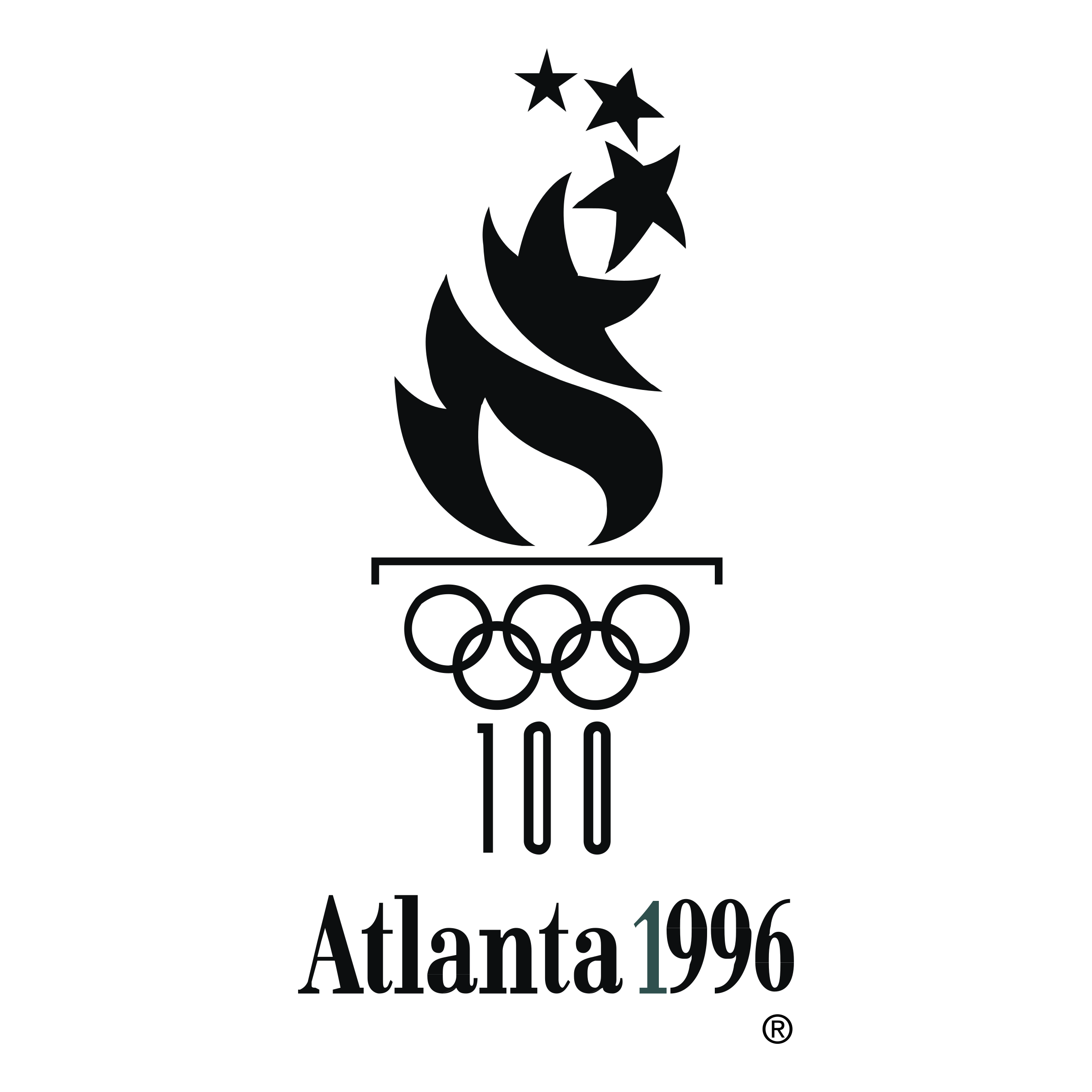 Emblème et anneaux olympiques · Atlanta 1996